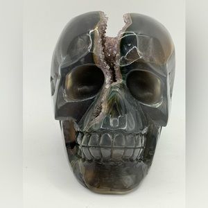 Druzy Agate Skull